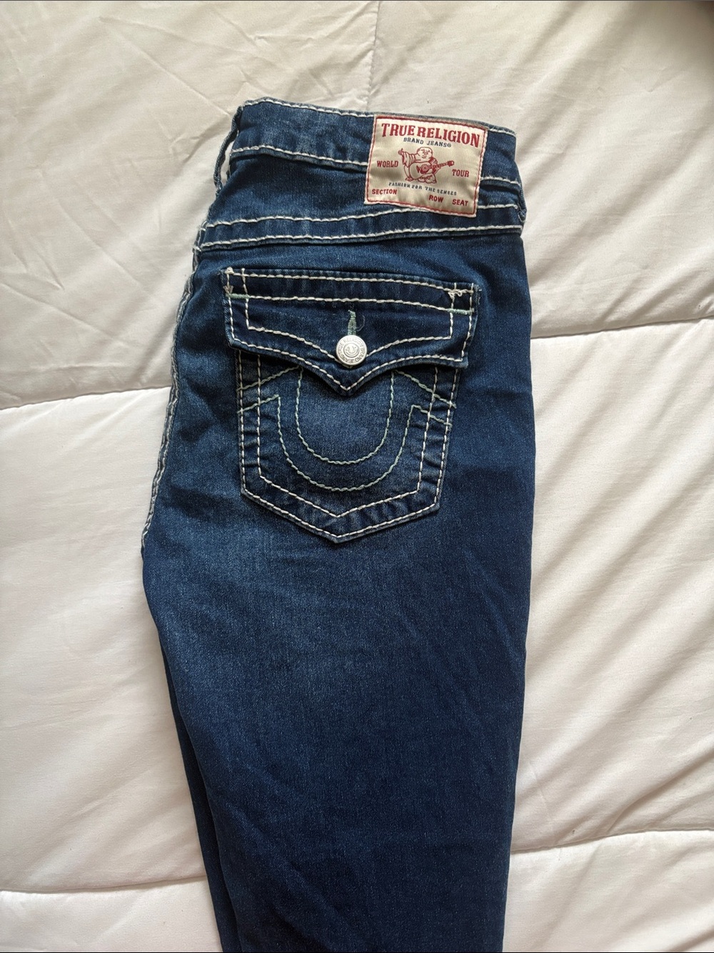 Authentic True Religion Women's 28 MidRise Super Skinny Jeans